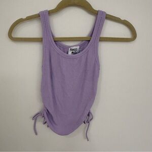 PRINCESS POLLY Lavender Tank Top with Side Ties Size 4